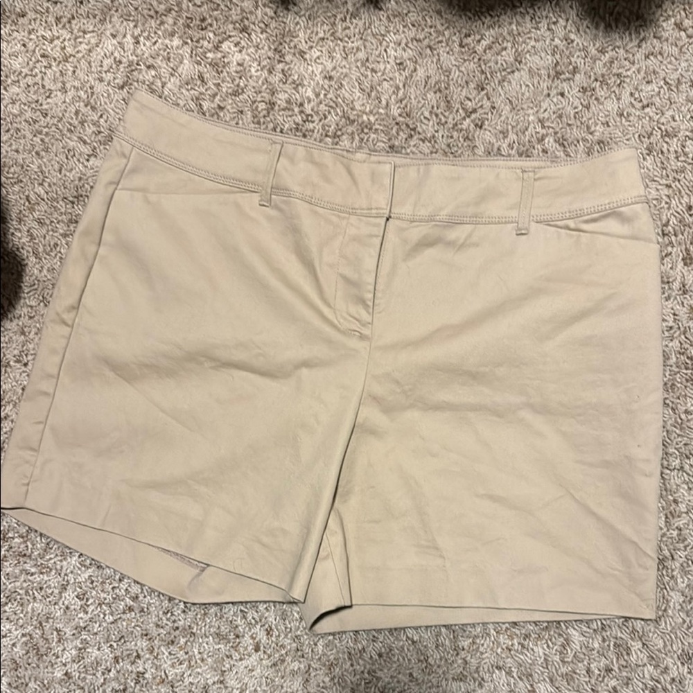 The Limited Tan Bermuda Shorts Classic Cut